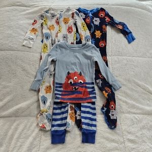 Set of 3 Old Navy Monster Pajamas